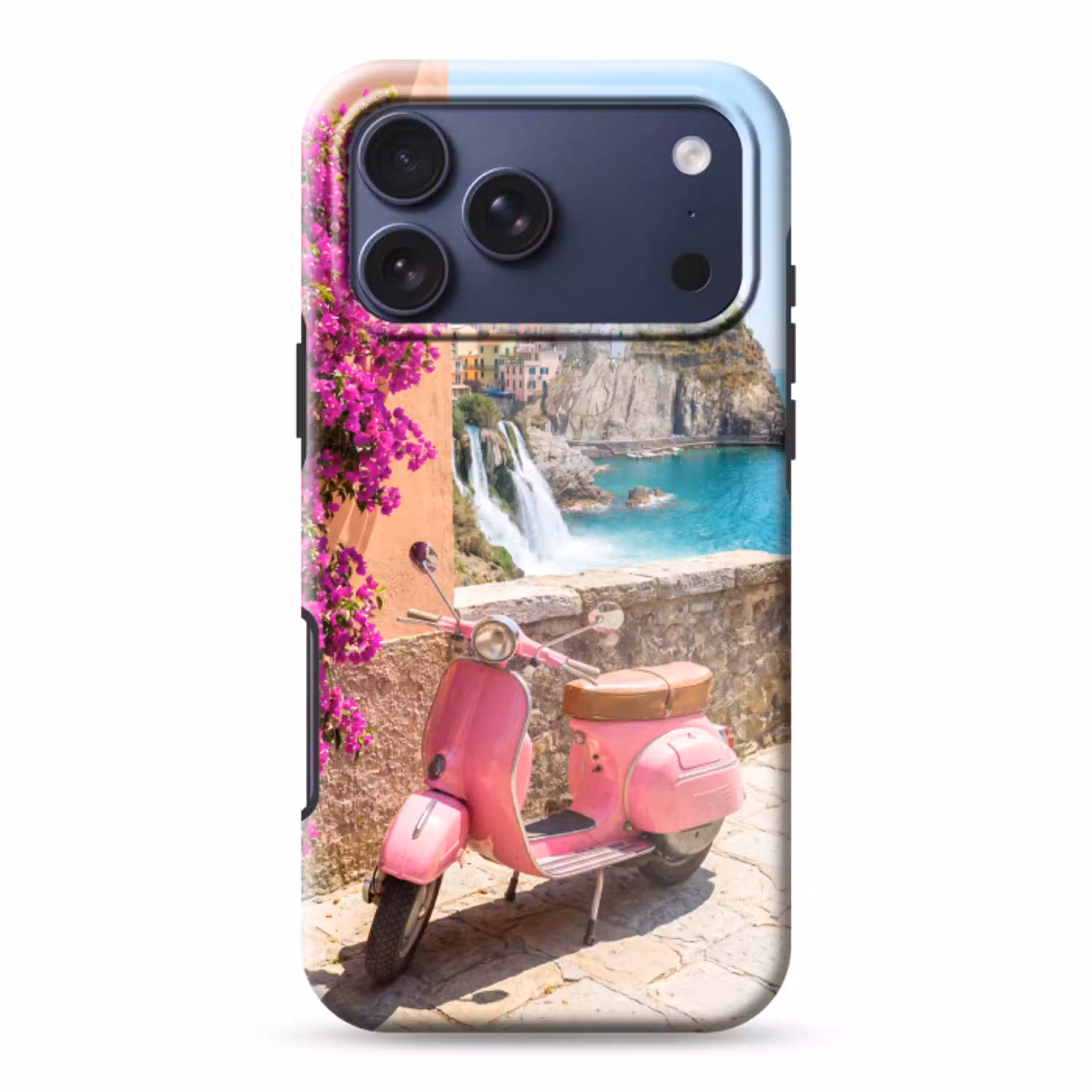 Voertuig - Roze - Kust - Zomer - Reizen Toughcase MagSafe Apple iPhone 17 Pro Max klein -3d