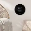 Spreuken - Alles is liefde - Quotes - Bløf Wandcirkel kunststof plaat 5mm dik klein -sfeer5