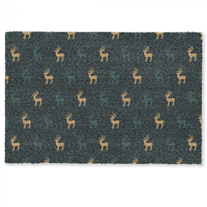 Patroon - Groen - Herten Deurmat klein 898 -zkaufland3d