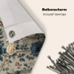 Pauw - Bloemen - Blauw Balkonbeschermer Duitsland klein 596 -closeup_NL