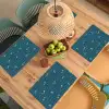 Zee - Donkerblauw - Golf - Vis Placemat vinyl groot 368 -zzsfeer5_Kitchenyeah-website