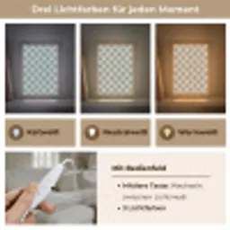 Waaier - Klassiek - Blauw Light Box met kabel (Tafellamp) klein 925 -USP_lichtkleurDE
