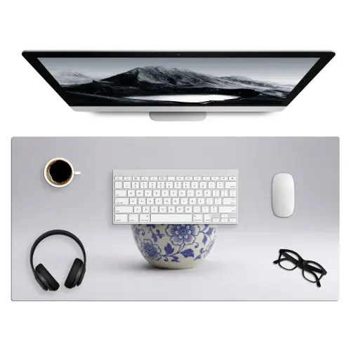 Appel - Blauw - Klassiek Muismat XXL klein -3d