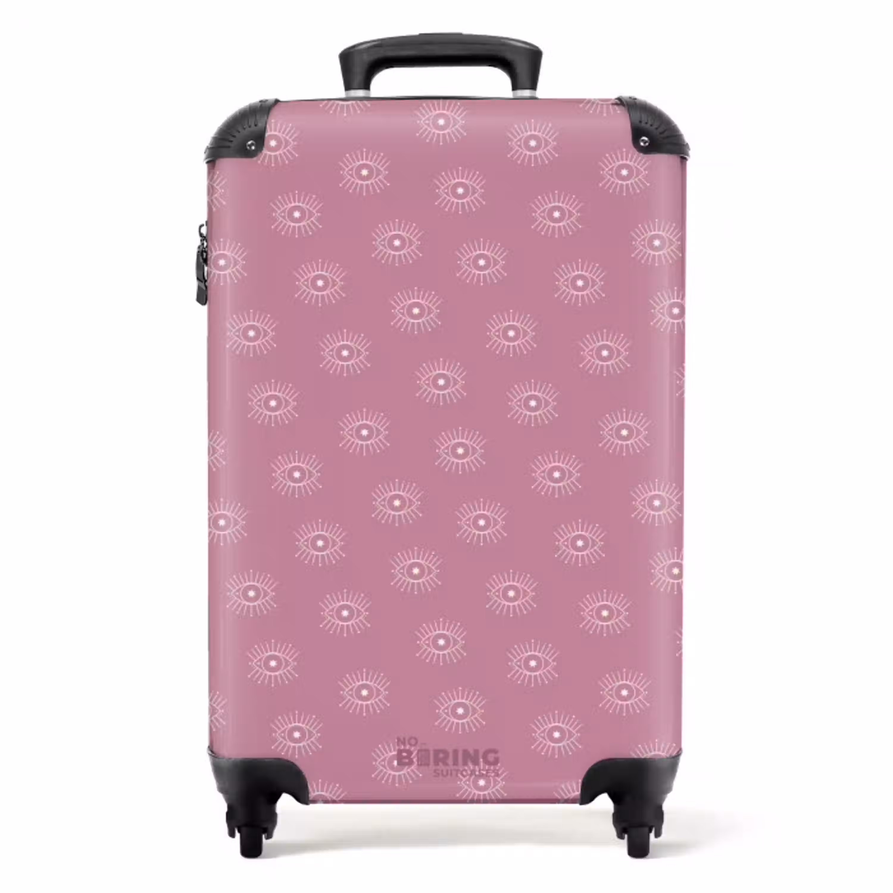 Boho - Paars patroon NBS - Handbagage koffer - Unisex middel -productfoto_recht