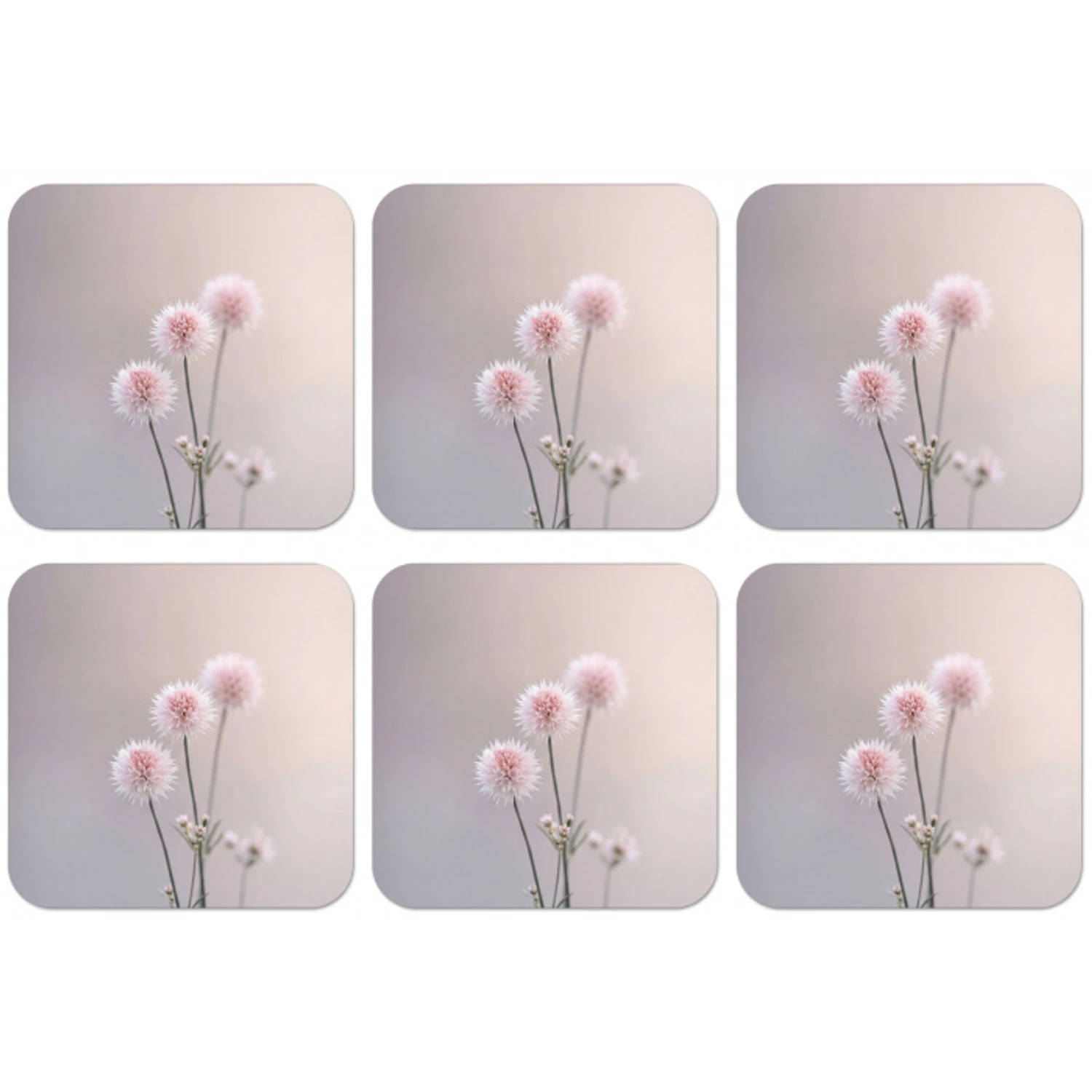 Bloemen - Bollen - Roze onderzetter kurk middel -zkaufland3dotto