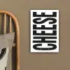 Zwart - Vintage - Cheese - Japandi canvas 2cm klein -sfeer3