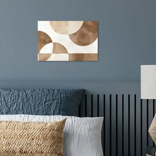 Snijdende cirkels - Overlappende vlakken poster papier klein -sfeer2