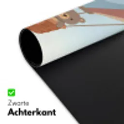 Luchtballon - Beren - Pastel Muismat XXL klein -sfeer2