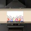 Bloementuin - Kleurrijk - Eieren keuken achterwand spatscherm klein -sfeer1