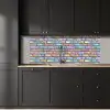 Stenen - Regenboog - Metallic keuken achterwand 2 middel 871 -sfeer1
