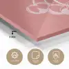 Lijnillustratie - Kersen - Tak - Wit plexiglas 5mm klein -sfeer2