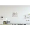 Schelp - Spiraal - Wit textielposter latten blank klein -kinderkamer