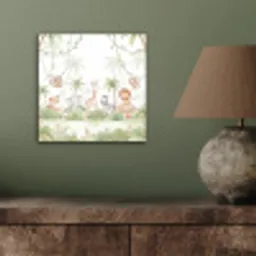 Dieren - Jungle - Pastel aluminium wit klein -sfeer2