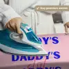 Daddy's - Blauw - Blokletters Wandkleed katoen klein -sfeer9