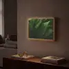 Bladeren - Schaduw - Groen - Textuur Light Box met batterij (Wandlamp) middel -sfeer1