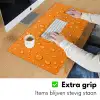Water - Druppels - Oranje Muismat XXL klein -sfeer3