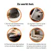 Schotse hooglander - Koe - Natuur - Winter Inductie beschermer vinyl 3mm klein -zzzzzzz-td-werking