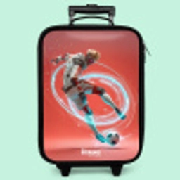 Voetbal - Jongen - Rood - Lichtcirkel Kinderkoffer - Zwart klein -zzz_website3d_nbs2