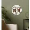 Kat - Hond - Kokskleding Wandcirkel kunststof plaat 5mm dik klein -sfeer3