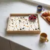 Terrazzo - Patroon - Wit - Terra Dienblad Rechthoek middel 911 -sfeer2