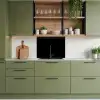 Zwart - Effen kleur keuken achterwand 2 middel 865 -sfeer3