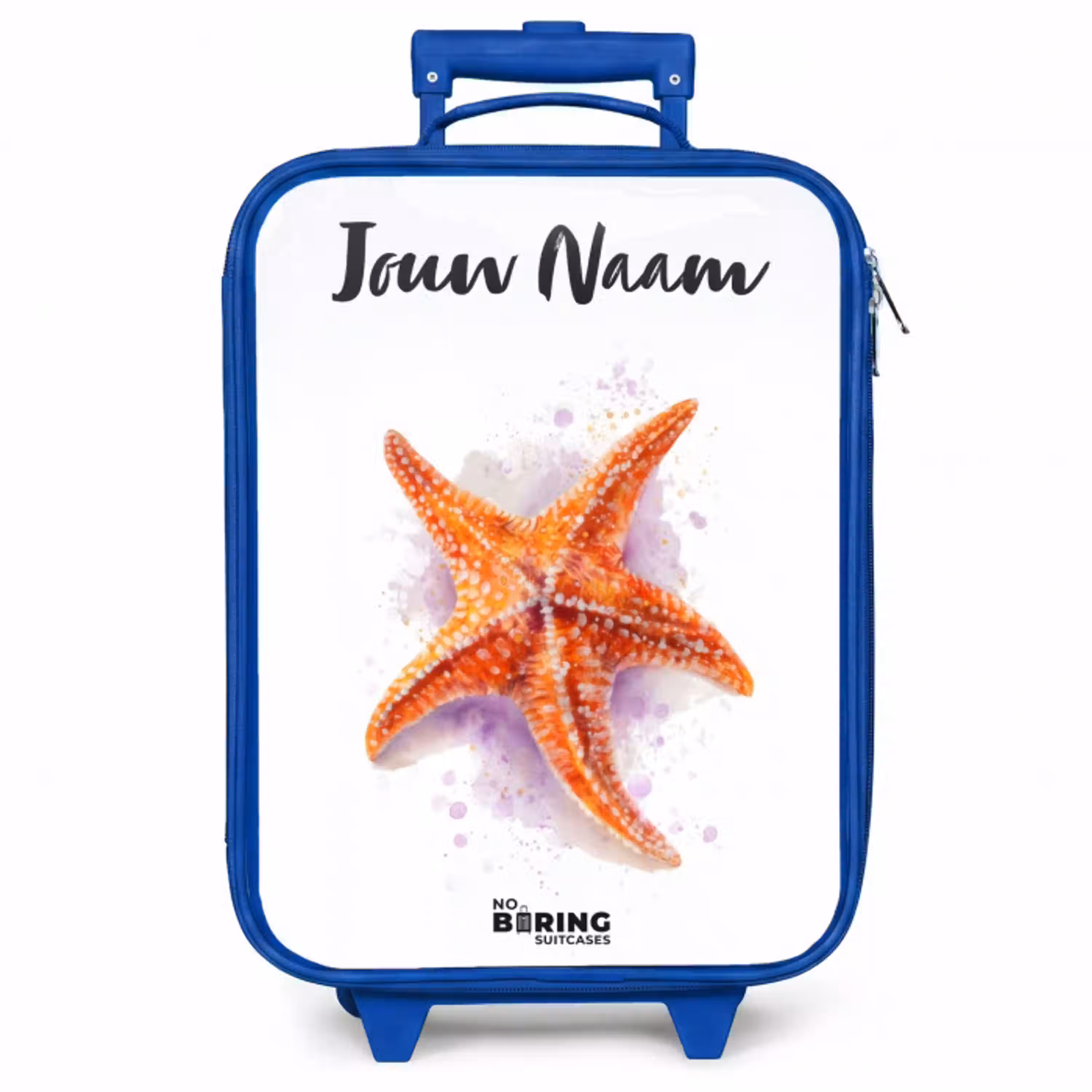 Oranje Zeester Illustratie Kinderkoffer - Blauw klein -zzz_website3d