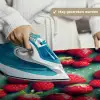 Aardbeien - Rood - Groen - Kroontjes Wandkleed katoen klein 269 -sfeer9