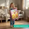 Hertje en eekhoorn in kleurrijk bloemenveld Kinderkoffer - Roze klein -sfeer2_NL
