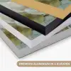 Boeddha - Groen - Lotusbloem - Wit Textielframe zwart klein -USP_kleurenNL