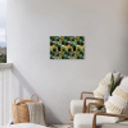 Katten - Bloemen - Kleurrijk Tuinposter op houten frame 2 cm dik klein 845 -sfeer1