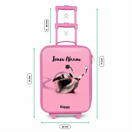 Escar-Go - Roze Kinderkoffer - Roze klein -productfoto_formaten