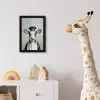 Koe - Zwart - Wit - Kok fotolijst zwart zonder passe partout klein -usfeer4_kinderkamer