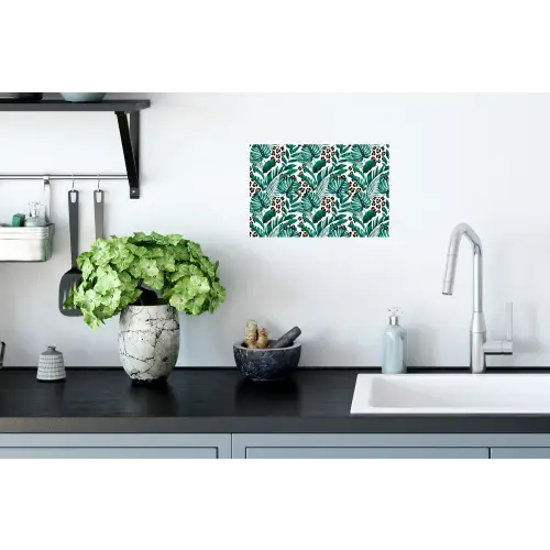 Bladeren - Tropisch - Jungle Muursticker klein -keuken