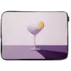 Cocktail - Paars - Minimalistisch - Citroen laptophoes neopreen klein -zkaufland3dotto