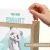Panda - Blauw - Quote - 'You are smart' Light Box met kabel (Wandlamp kind) klein -USP_websiteprintNL