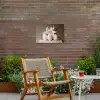 Lelies - Eieren - Pasen Tuinposter op houten frame 2 cm dik klein -sfeer3