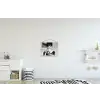 Portret - Thee - Vrouw textielposter latten blank klein -kinderkamer