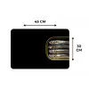 Sardines - Blik - Zwart - Vissen Placemat vinyl groot -specs