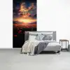 Landschap - Zonsondergang - Bloemenveld fotobehang vinyl groot -slaapkamer
