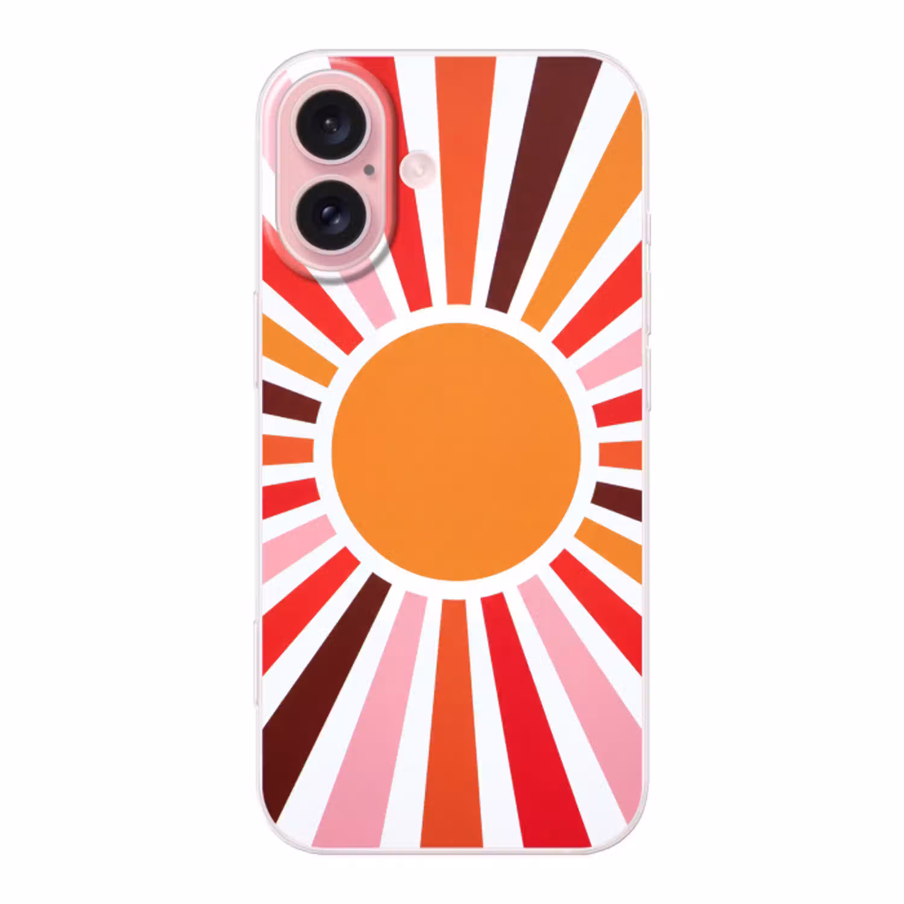 Zon - Stralen - Abstract - Kleurrijk Apple iPhone 16 klein -3d
