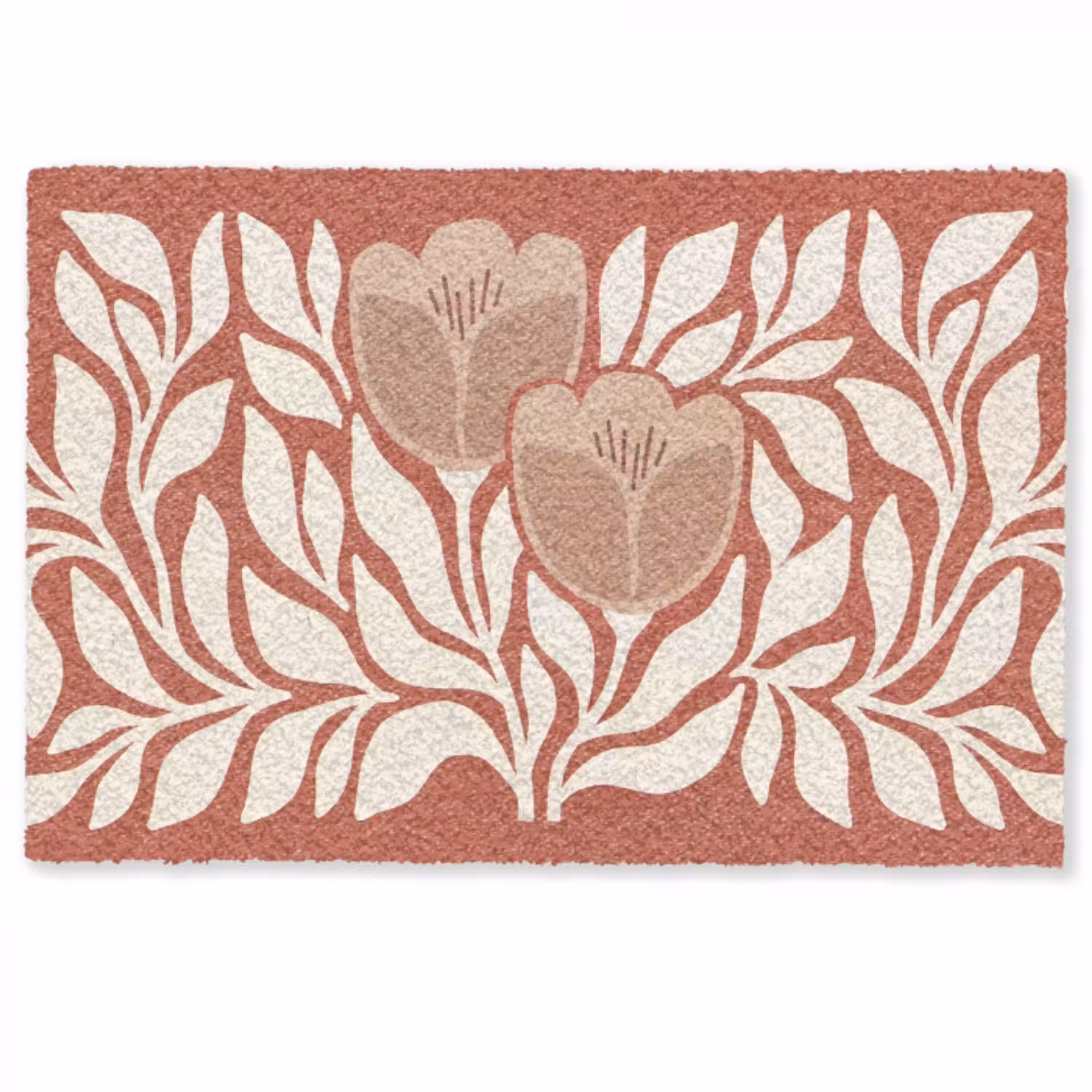 Bloemen - Abstract - Modern - Beige - Natuur Deurmat klein -zkaufland3d