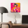 Vrouw - Zonnebril - Abstract - Oranje aluminium wit klein -sfeer5