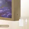 Eenhoorn - Paars - Sprookje - Fantasy dier Light Box met batterij (Wandlamp kind) middel -USP_websiteoplaadbaarNL