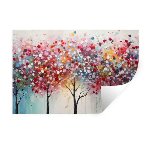 Kunst - Bomen - Natuur - Acryl Muursticker klein -3d