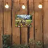 Ezels - Bloemen - Zomers tuinposter los doek klein -sfeer1
