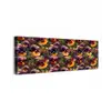 Warm - Patroon - Penseel - Viooltjes canvas 2cm klein 828 -z3d