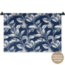 Botanisch - Patroon - Blauw Wandkleed katoen klein 269 -t3d_DE