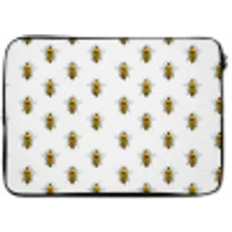 Bijen - Tijdloos - Wit laptophoes neopreen klein 279 -zkaufland3dotto