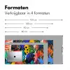 Bladeren - Vormen - Abstract - Kleurrijk Muismat XXL klein -sfeer5