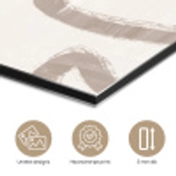 Moderne kunst - Beige - Abstract aluminium wit klein -closeup_NL